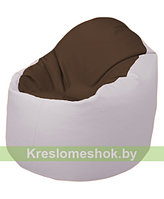 Кресло мешок Bravо (шоколад-белый)