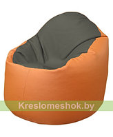 Кресло мешок Bravо (темно-серый, оранжевый)