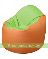 Кресло мешок Bravо (фисташковый-оранжевый)