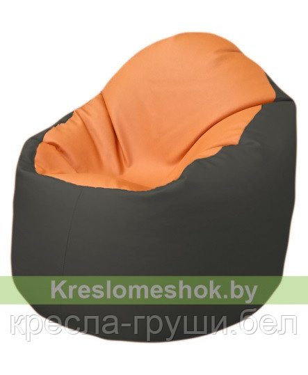 Кресло мешок Bravо (оранжевый, темно-серый)