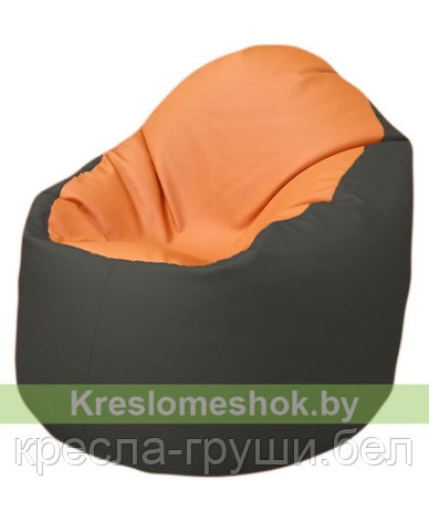 Кресло мешок Bravо (оранжевый, темно-серый), фото 2