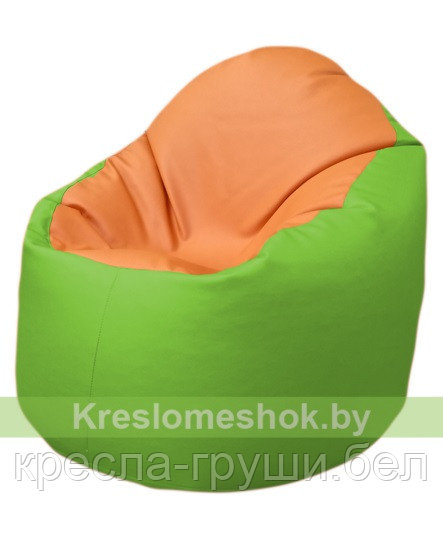 Кресло мешок Bravо (оранжевый-фисташковый)