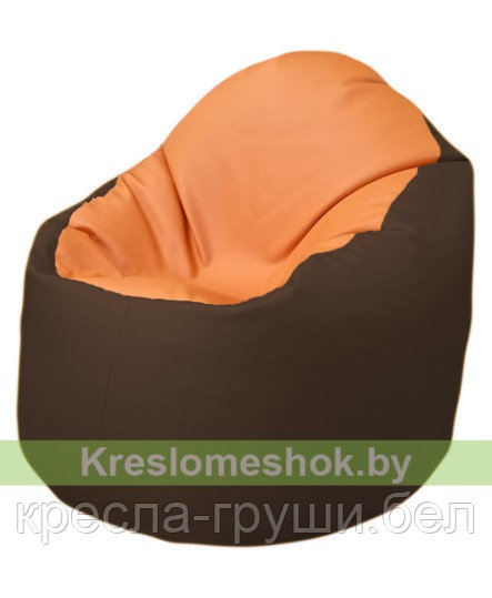 Кресло мешок Bravо (оранжевый-шоколад)