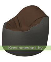 Кресло мешок Bravо (шоколад, темно-серый)