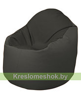 Кресло мешок Bravо (черный, темно-серый)
