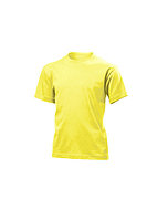 Детская желтая футболка из хлопка . Для нанесения логотипа, фото 1