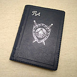 Ежедневник в кожаной съемной фирменной обложке с ТИСНЕНИЕМ логотипа Арт. 4-511, фото 4