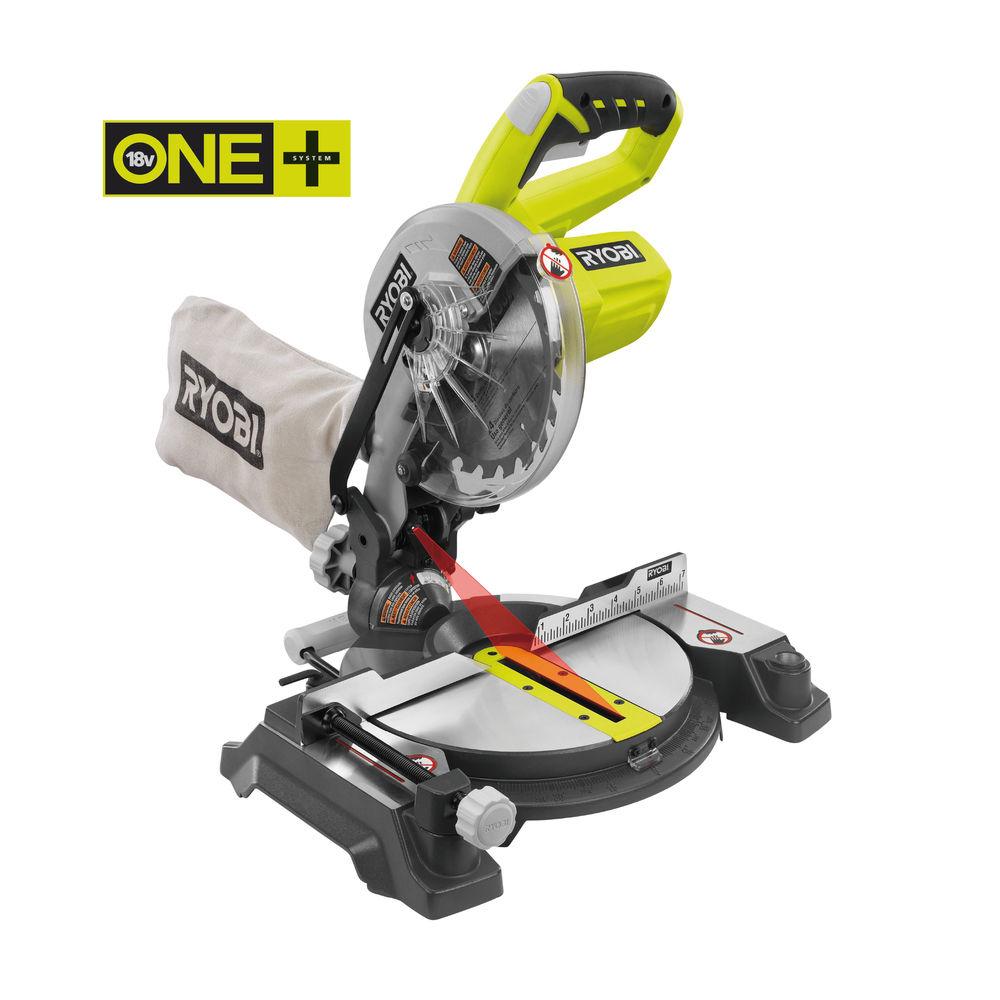 Торцовочная пила аккумуляторная RYOBI EMS190DCL (без батареи)