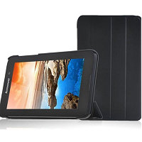 Полиуретановый чехол Book Cover Case черный для Lenovo A5000