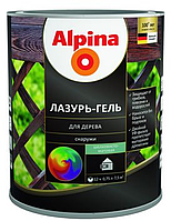 Лазурь-гель для дерева Alpina белая 0.75 л./0.7 кг.