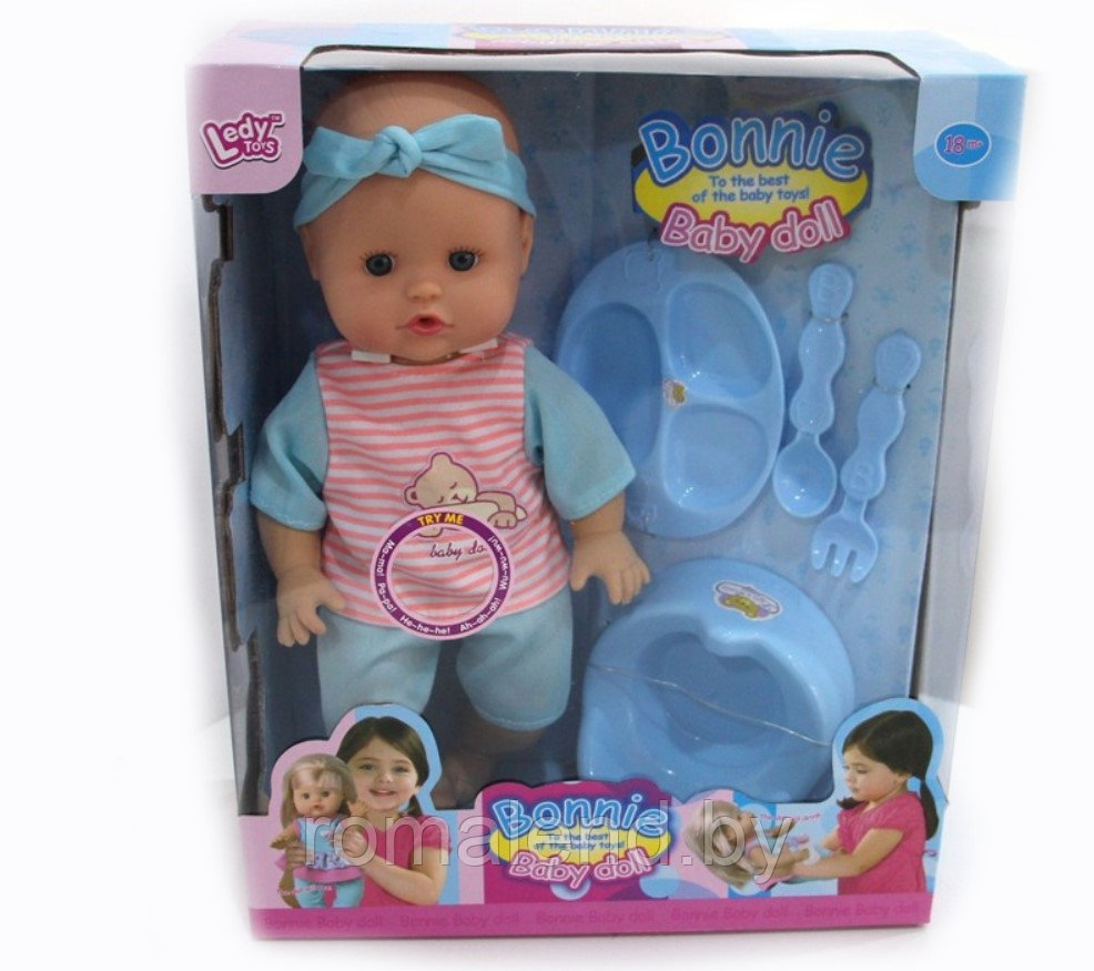 Интерактивная кукла Пупс Bonnie с горшком 35см (12 звуков) - фото 2 - id-p98168351