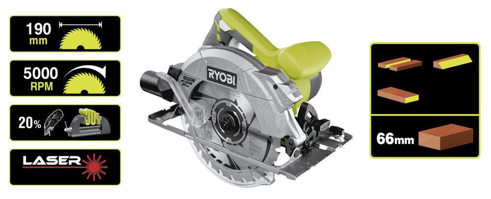 Циркулярная пила RYOBI RCS 1600-K - фото 3 - id-p98170283