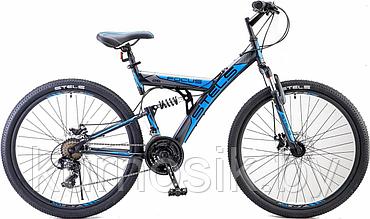 Велосипед STELS Focus MD 26" 21-sp V010  Чёрный/синий