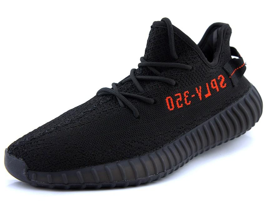 Кроссовки Yeezy Boost 350 V2 "Black Red" - фото 2 - id-p98207225