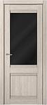 Двери межкомнатные экошпон MDF-Techno DOMINIKA КЛАССИК 812 Черное стекло, фото 2