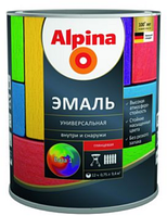 Эмаль универсальная База 1 шелковисто-матовая Alpina 10 л./ 12.50 кг.
