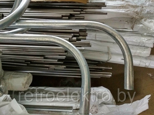 Труба стальная 25*1,0*3000 мм оцинкованная "клюшка" - фото 1 - id-p74054743