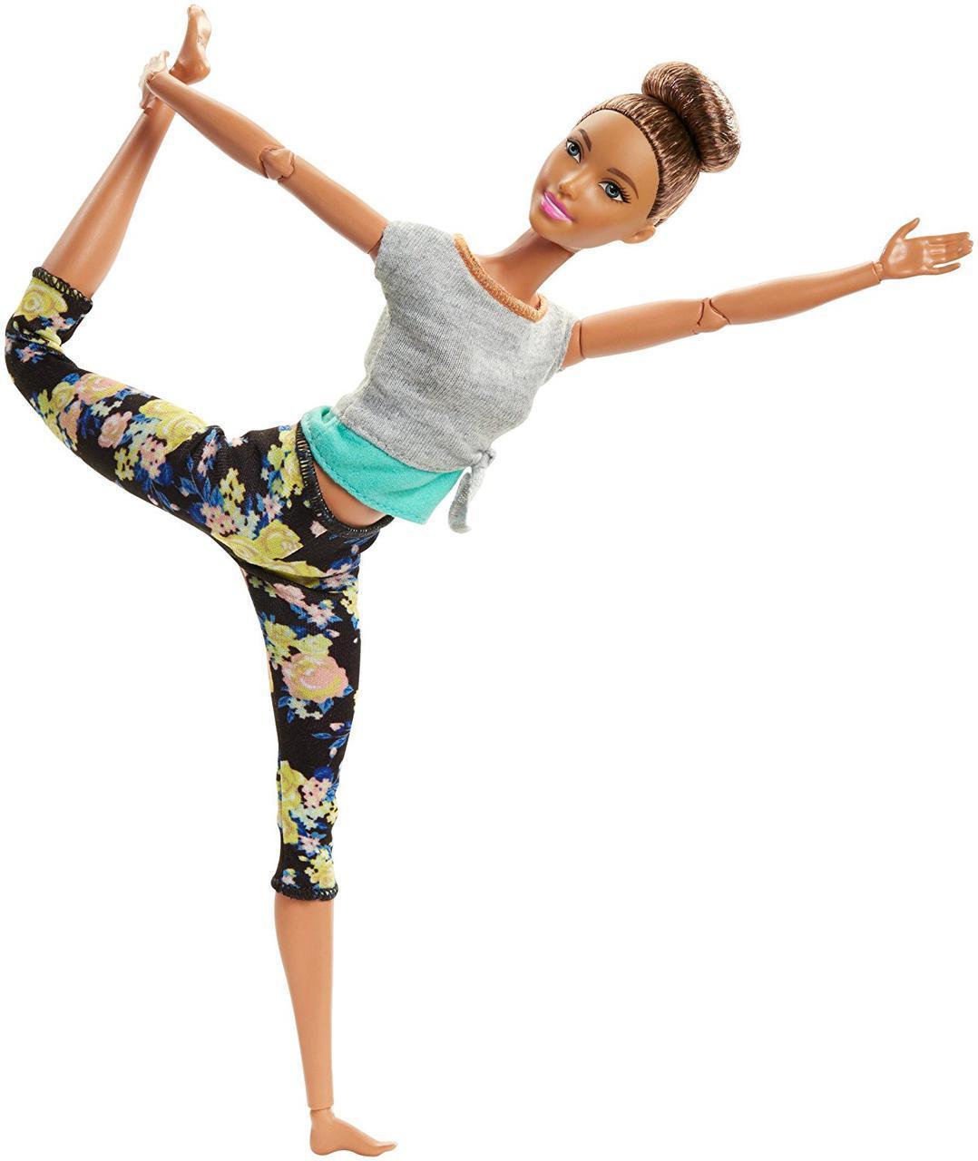 Кукла БАРБИ Barbie Безграничные движения Йога Шатенка FTG82