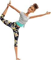Кукла БАРБИ Barbie Безграничные движения Йога Шатенка FTG82, фото 1