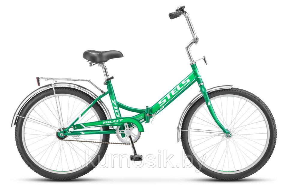 Велосипед STELS Pilot-710 24" Z010 Зеленый/зеленый - фото 1 - id-p98259835