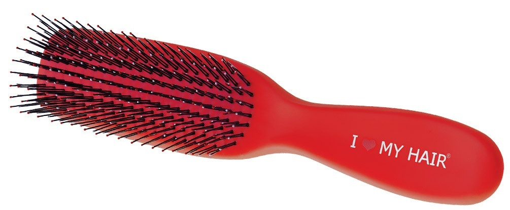 Парикмахерская щетка I LOVE MY HAIR 1501 красная глянцевая