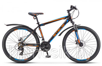 Велосипед Stels Navigator-620 MD 26” V010 черный/красный/синий, 19"