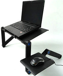 Столик трансформер для ноутбука с вентилятором Multifunctional Laptop Table T8