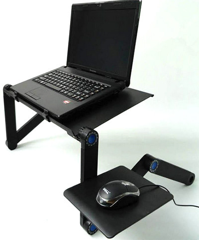 Столик трансформер для ноутбука с вентилятором Multifunctional Laptop Table T8 - фото 1 - id-p98280493