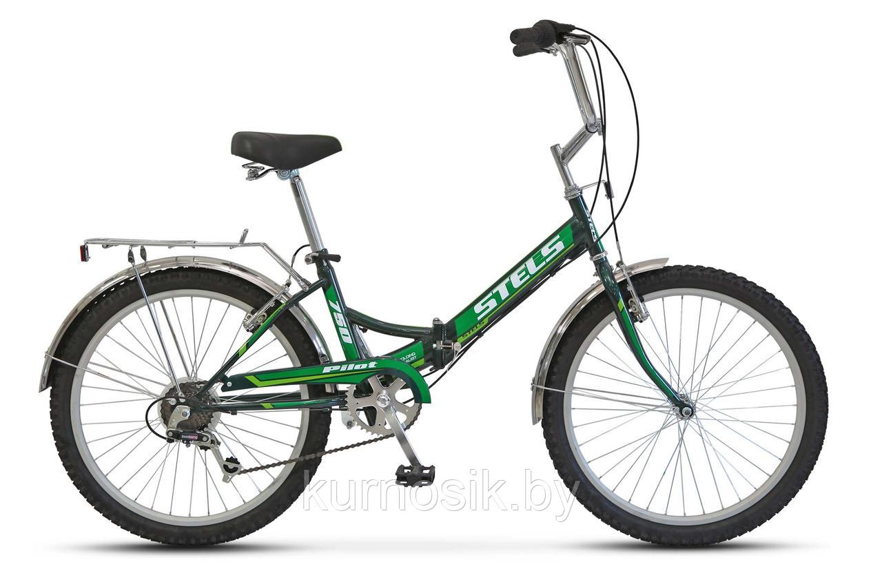 Велосипед STELS Pilot-750 24" Z010 зеленый Зеленый - фото 1 - id-p98289266