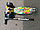 Самокат maxi ПРИНТ, графити 4108 RS Maxi Print Scooter 009 ШИРОКИЕ, светящиеся колеса, регулируемая ручка , фото 6