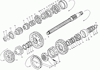 8.10.021 - Вал передаточный с шестернями МТ-ЛБ(у)