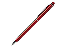 Ручка шариковая, СЛИМ СМАРТ, металл, красный/серебро