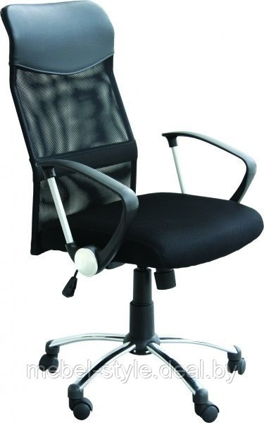 Кресло BK-8 Chrome для работы в офисе и дома, стул BK-8 CH ткань сетка красная - фото 5 - id-p98335765