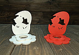 Подставка пасхальная на 1 яйцо "Цыпленок в яйце", цвет: белый, фото 4
