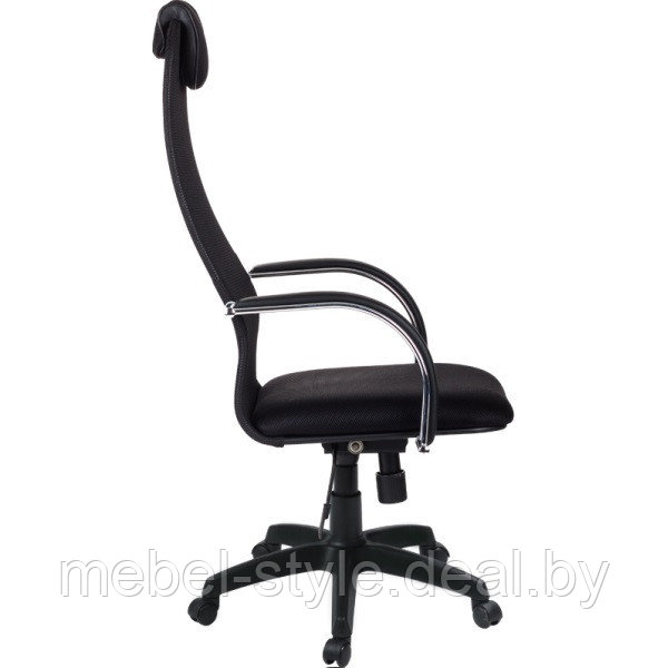 Компьютерное кресло SU BK-8 Chrome для комфортной работы в офисе и дома, стул SU BK-8 CH ткань сетка синяя - фото 7 - id-p98337467