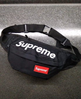 Сумка на пояс Supreme Черный, фото 2