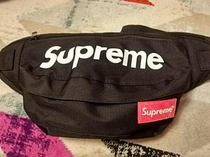 Сумка на пояс Supreme Черный, фото 2