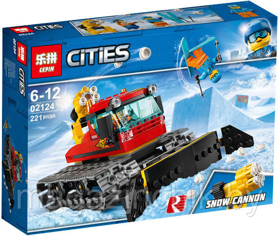 Снегоуборочная машина Lepin 02124 аналог Лего Сити 60222 - фото 1 - id-p98341297