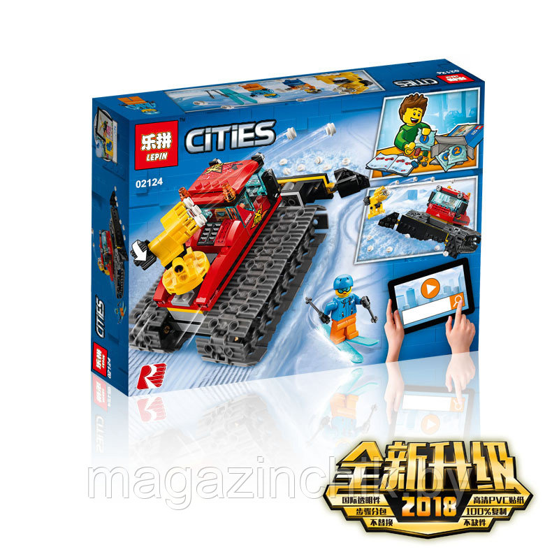 Снегоуборочная машина Lepin 02124 аналог Лего Сити 60222 - фото 3 - id-p98341297