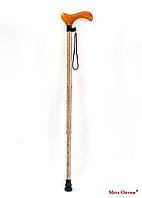 Трость телескопическая с деревянной ручкой ТР1 с УПС (штырь) Золотая осень