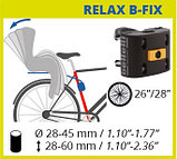 Велокресло Bellelli Summer Relax B-Fix Orange, крепление к подседельной трубе, фото 3