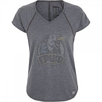 Футболка спортивная женская Wilson Training V-Neck Tee Women (серый) (арт. WRA775903)