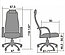 Кресла Метта BP-8 PL Black для студента м школьника, стул Метта  BP-8 PL ткань сетка светло серая, фото 8