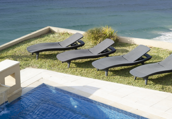 Шезлонг Keter Sun Lounger Pacific, коричневый - фото 4 - id-p98367403