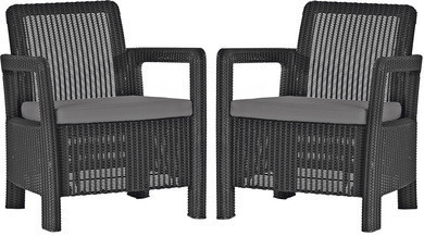 Комплект мебели Tarifa 2 chairs (2 кресла), коричневый - фото 1 - id-p98367474