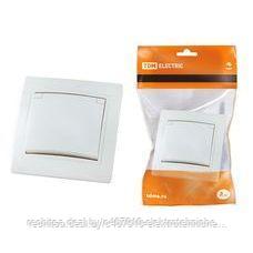 Розетка 2П+З с защ. шт. и крышкой 16А 250В IP42 белая "Таймыр" TDM