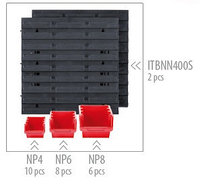 Органайзер для инструмента настенный ORDERLINE NTBNP2- красный