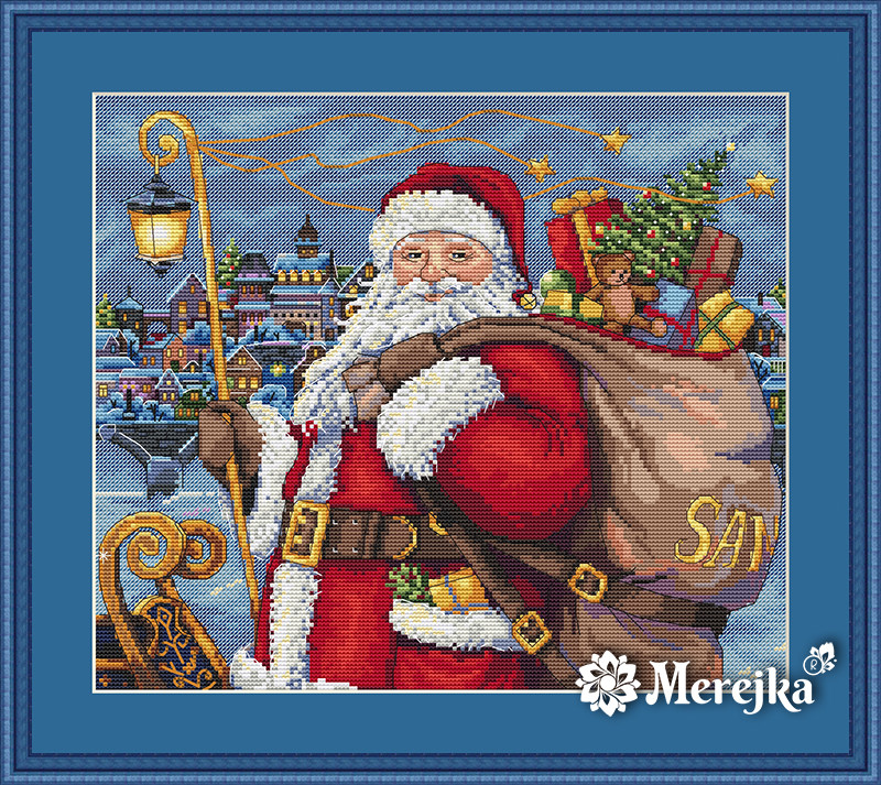 Набор для вышивания крестом "Santa is coming!"/ "Санта идет!" - фото 1 - id-p98372847