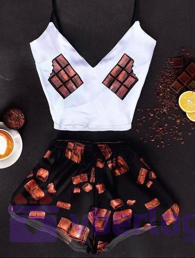 Шелковая пижамка Chocolate