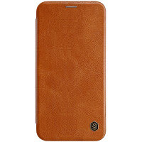 Кожаный чехол Nillkin Qin Leather Case Коричневый для Apple iPhone XS Max